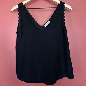 Rebecca Taylor Silk Scallop Tank